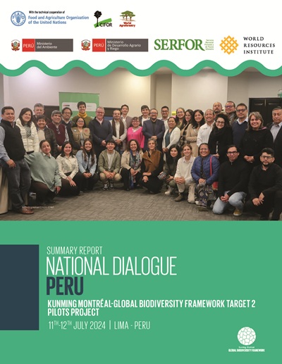 thumbnail of National Dialogue PERU: Kunming Montréal-Global Biodiversity Framework Target 2 Pilots Project (Summary Report)