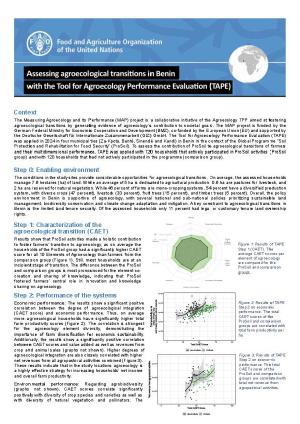 thumbnail of Assessing agroecological transitions in Benin with the Tool for Agroecology Performance Evaluation (TAPE)