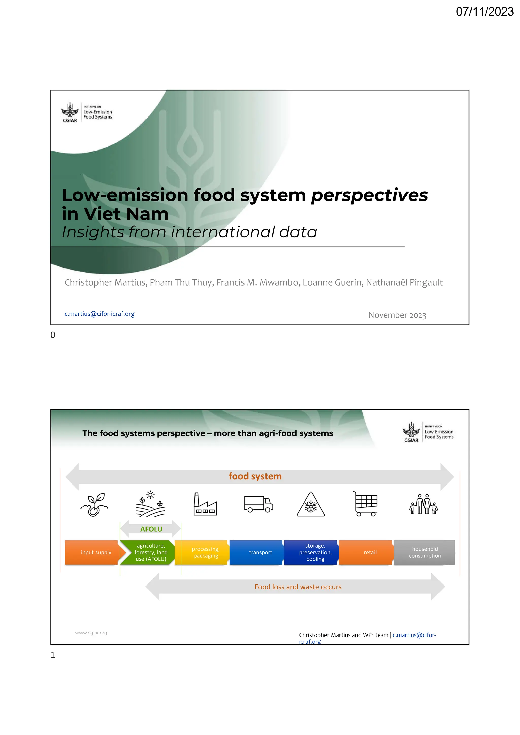 thumbnail of  Low-emission food system perspectives in Viet Nam