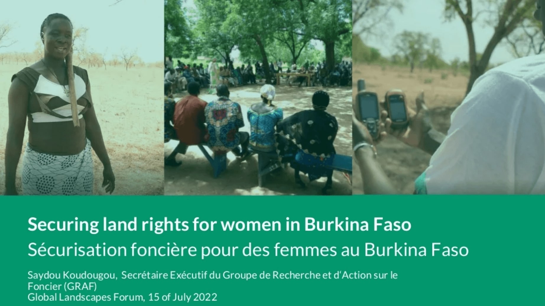 thumbnail of  Securing land rights for women in Burkina Faso | Sécurisation foncière pour des femmes au Burkina Faso
