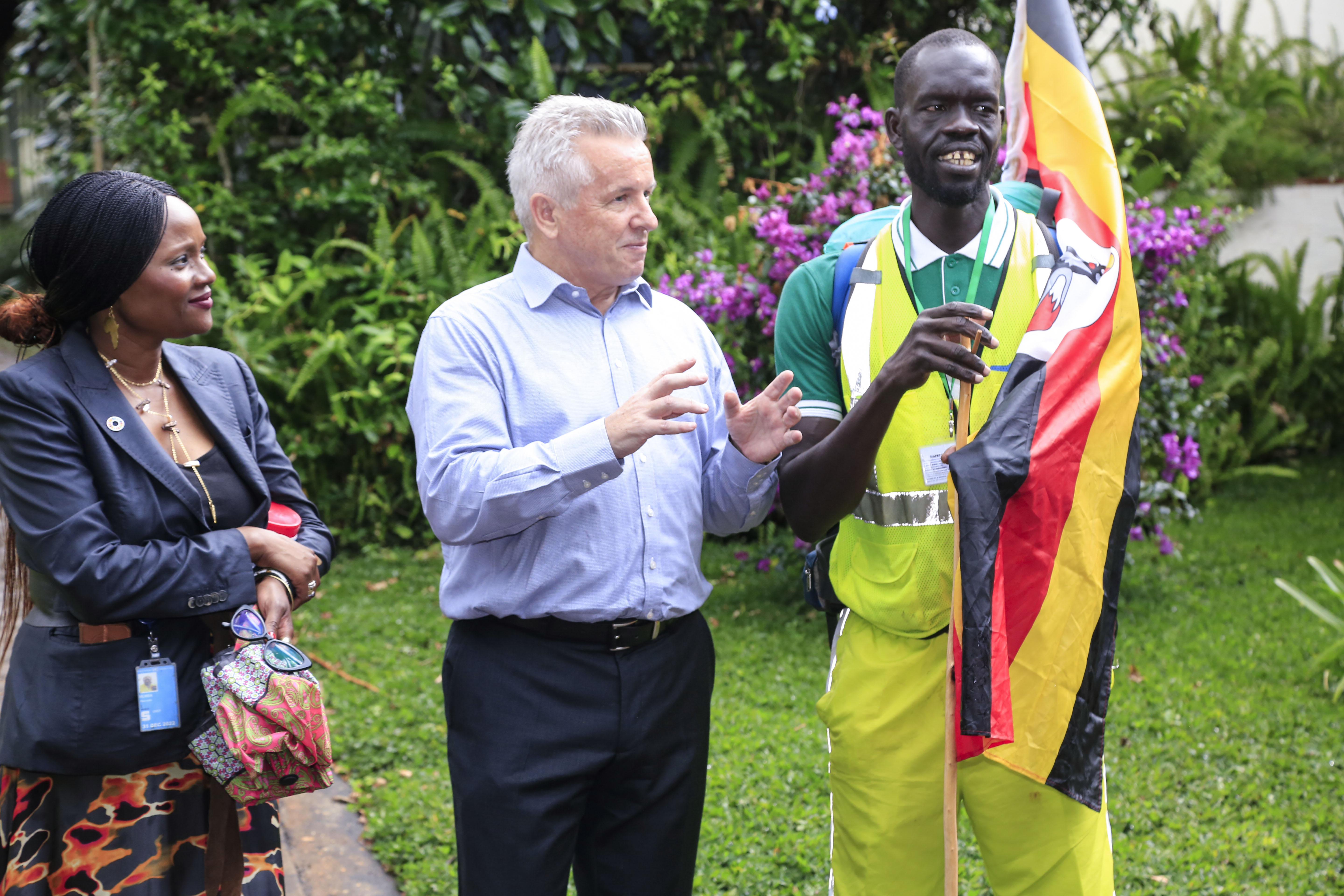thumbnail of  Ugandan teacher walks 664 km to raise awareness of shea trees: ‘My worry is extinction’